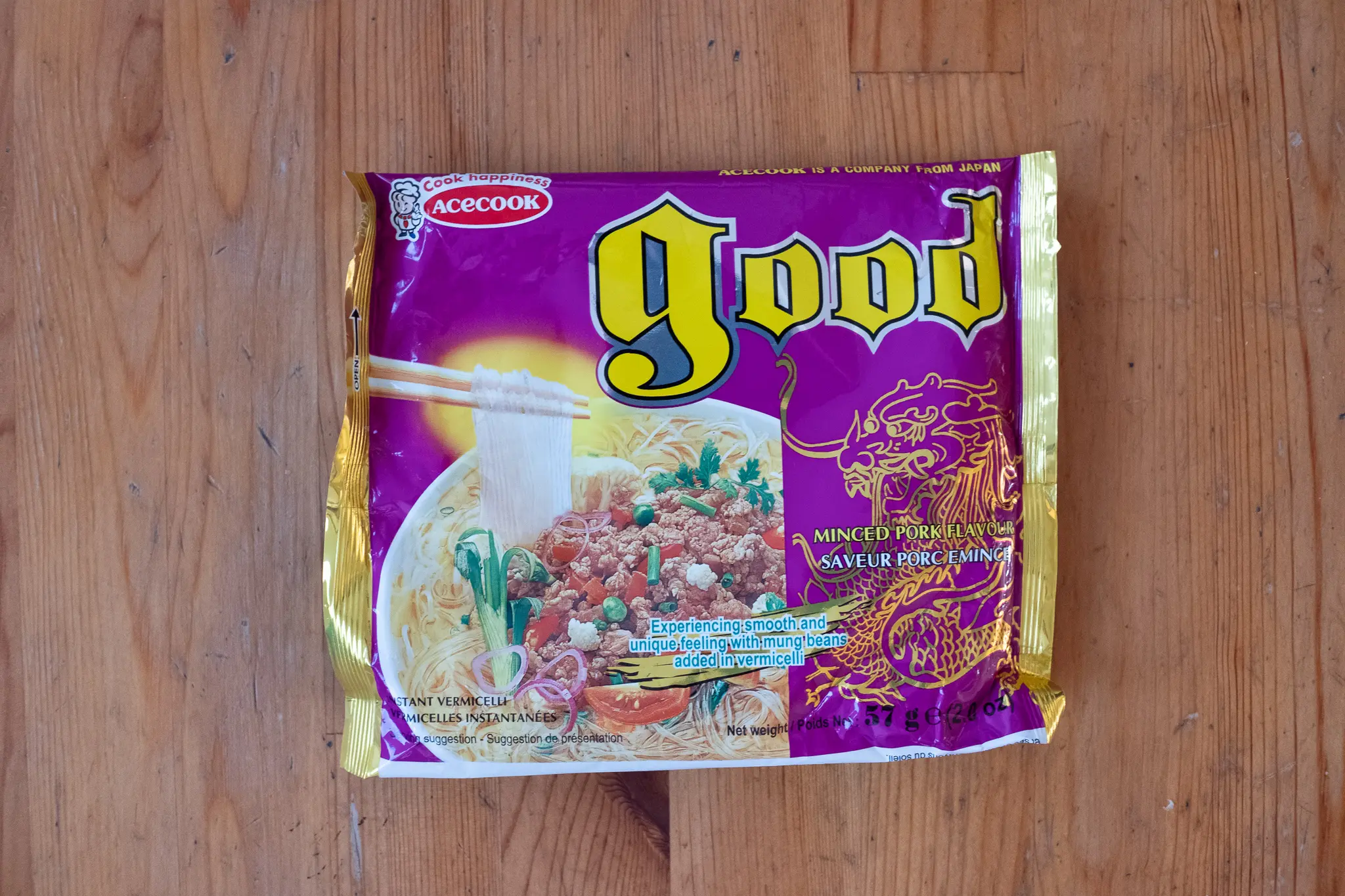 Gallery image 1 for Acecook Good Instant Vermicelli Minced Pork Flavour